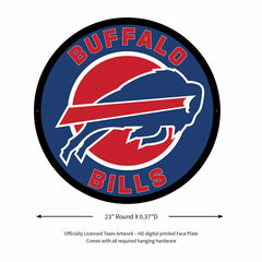 LED Wall Decor, Round, Buffalo Bills