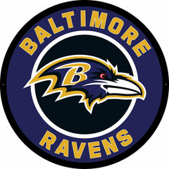 LED Wall Decor, Round, Baltimore Ravens