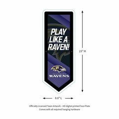 LED Wall Decor, Pennant, Baltimore Ravens