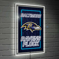 Baltimore Ravens NFL Football Rectangle Neolite LED Decor