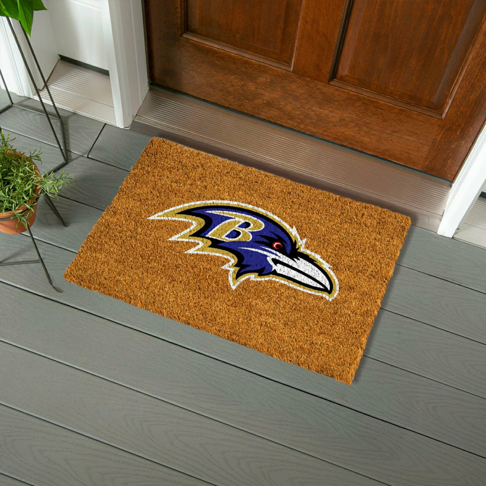 Coir Mat, 16"x28", Baltimore Ravens
