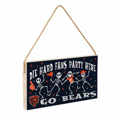 Chicago Bears Halloween Wood Wall Sign, 6x11