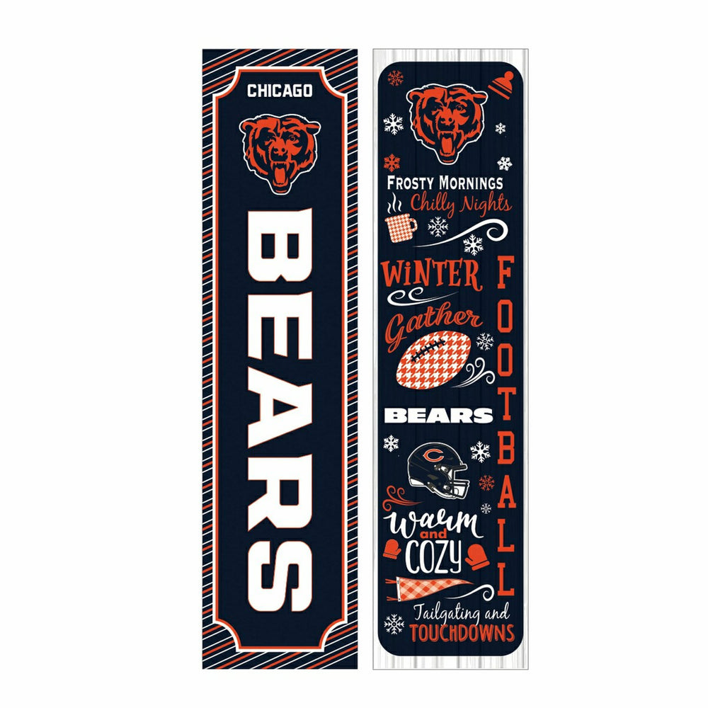 Chicago Bears 46" Double Sided Leaner, Winter Seasonal