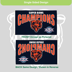 Chicago Bears Superbowl XX Champions Football 3x5 Flag