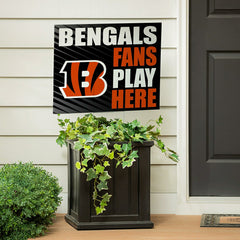 Cincinnati Bengals Coroplast Yard Sign "Fans Play Here"