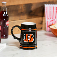 Cincinnati Bengals Ceramic Stein Cup, 24oz