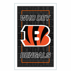 Cincinnati Bengals NFL Football Rectangle Neolite LED Decor