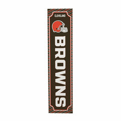 Cleveland Browns Winter Seasonal Double Sided Large Leaner, 46"