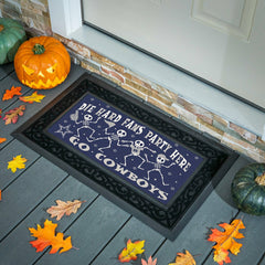 Dallas Cowboys Flocked Coir Halloween Sassafras Switch Mat, 22"x10"