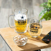 Dallas Cowboys, Stemless 17OZ Wine & Beer 16 OZ Gift Set
