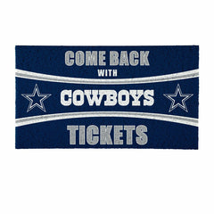 28" x 16" PVC Trapper Mat, Come Back with Tickets, Dallas Cowboys