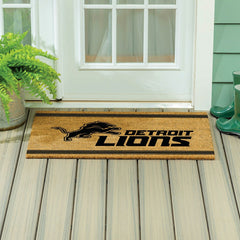 Detroit Lions Large One Color Coir Mat, 36"x24"