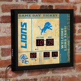 Bluetooth Scoreboard Wall Clock, Detroit Lions