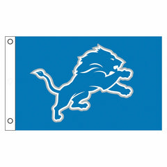 Detroit Lions Single Sided Flag w/ 2 Grommets, 3'x5'