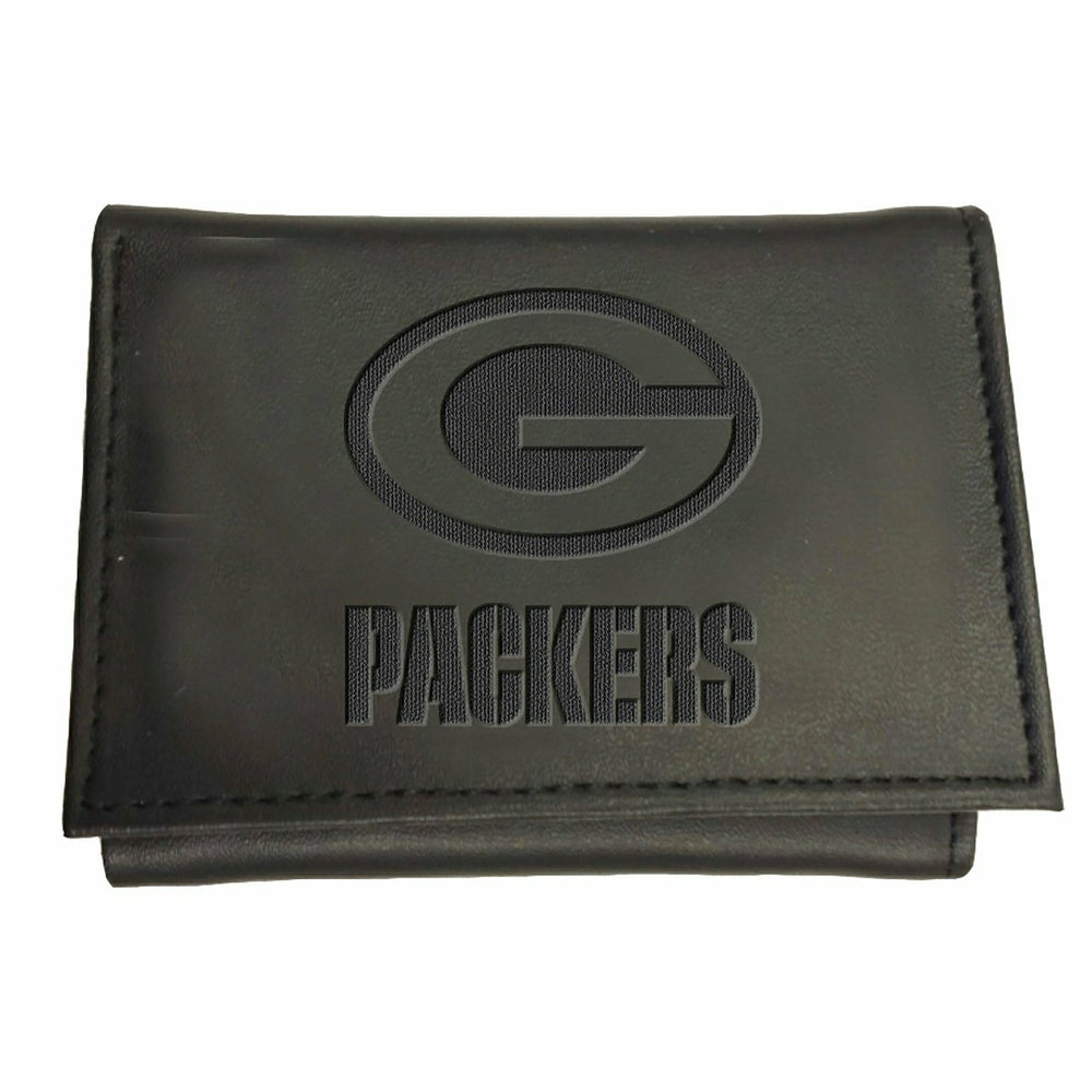Green Bay Packers, Tri-Fold Wallet, Black
