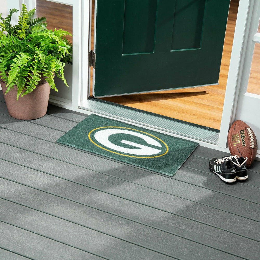 Full Color PVC Mat, 16" x 28", Green Bay Packers