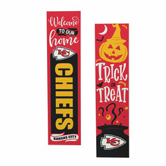 47" Double Sided Leaner, Kansas City Chiefs, Halloween