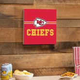 Kansas City Chiefs Wood Wall Sign, 12x12