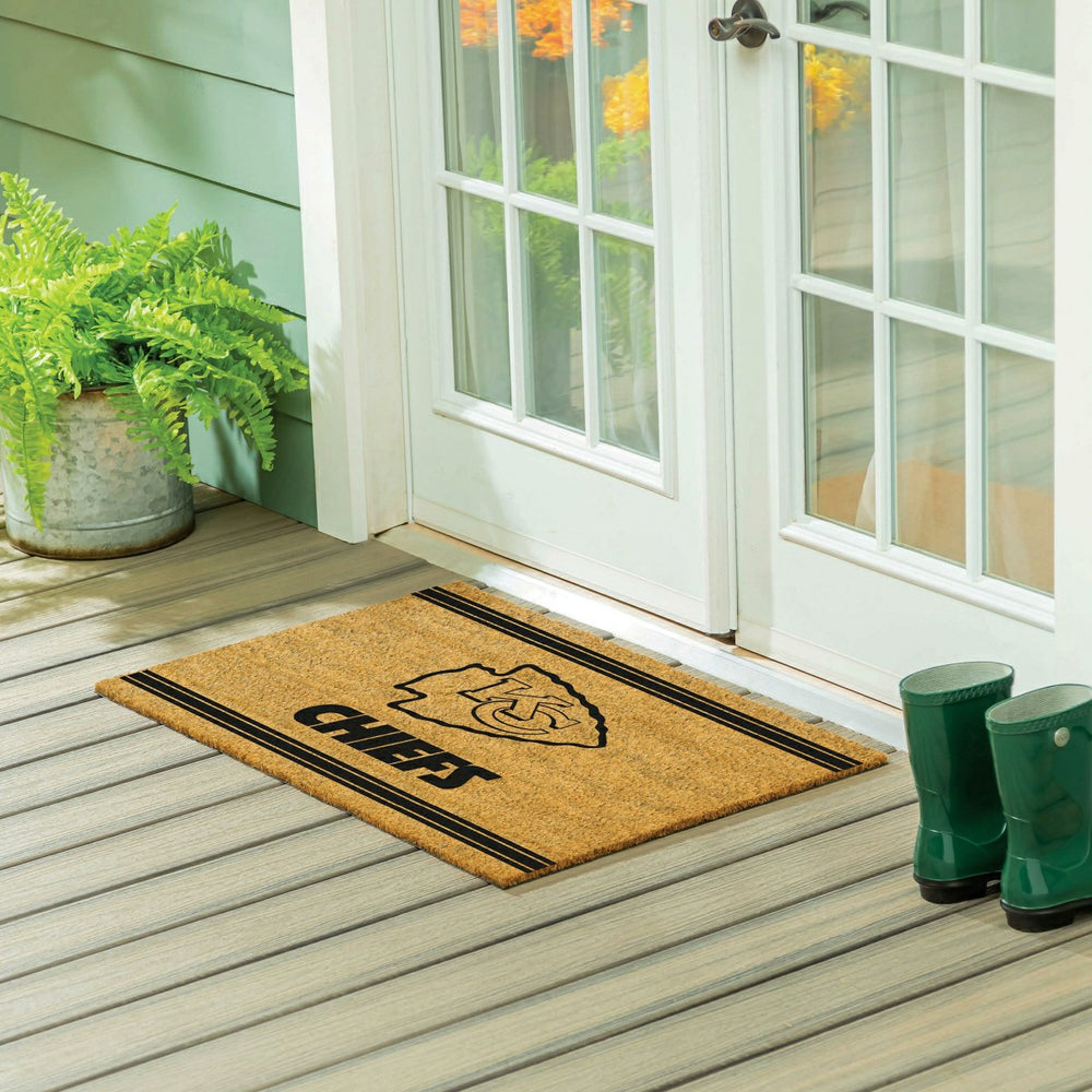 Kansas City Chiefs Large One Color Coir Mat, 36"x24"