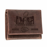 Kansas City Chiefs, Wallet, Tri-Fold, SB58 Champions, Brown