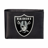 Las Vegas Raiders Black Bi-Fold Embroidered Wallet w/ RFID Blocking