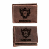 Las Vegas Raiders, Bi-Fold and Tri-Fold Wallet Gift Set, Brown