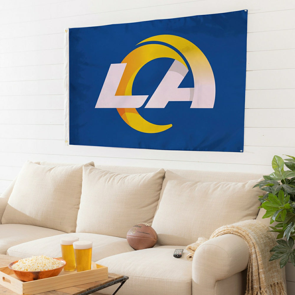 Los Angeles Rams Single Sided Flag with 2 Grommets, 3'x5'