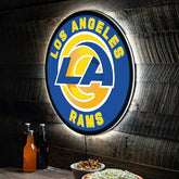 LED Wall Decor, Round, Los Angeles Rams