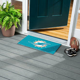 Full Color PVC Mat, 16" x 28", Miami Dolphins