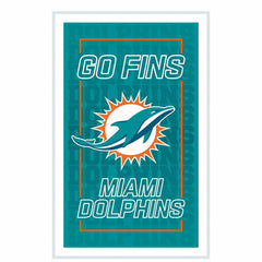 Miami Dolphins NFL Football Rectangle Neolite LED Decor