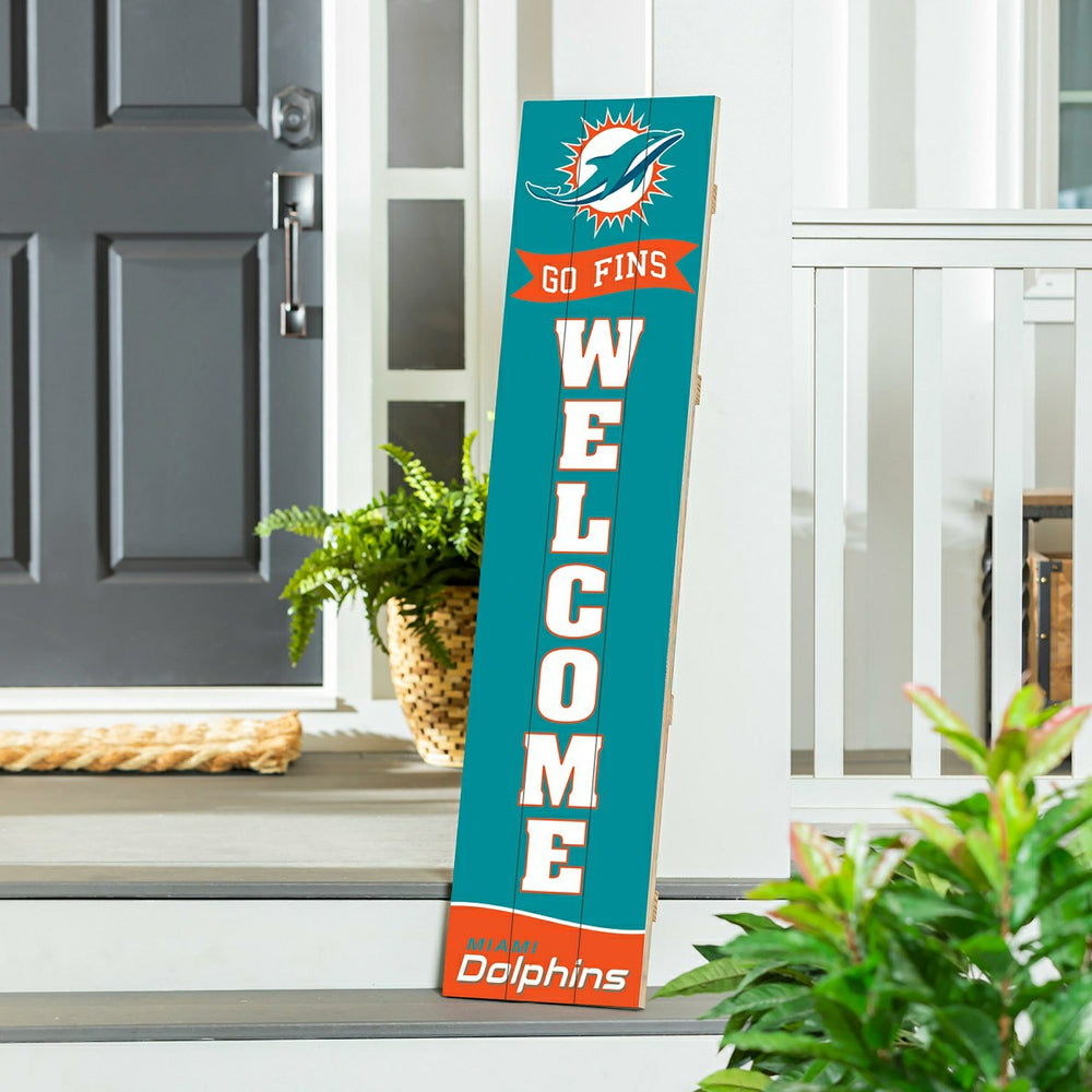 Miami Dolphins Large Single Sided Leaner, 46"