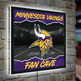 Minnesota Vikings 23"H x 23"L LED Wall Decor, Edgelite, Square