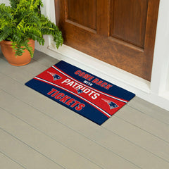 28" x 16" PVC Trapper Mat, Come Back with Tickets, New England Patriot