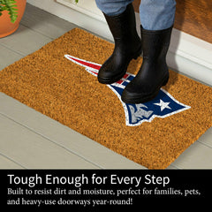 Coir Mat, 16"x28", New England Patriots