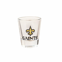 New Orleans Saints 4-Piece Ceramic and Glass 2oz. Shot Glass Set