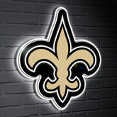 New Orleans Saints LED Wall Decor, Glazelite, Logo