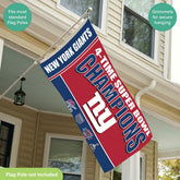 New York Giants 6X Superbowl Champions Football 3x5 Flag