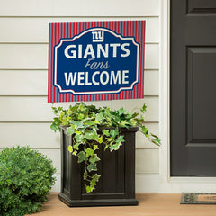 New York Giants Coroplast Yard Sign, "Fans Welcome"