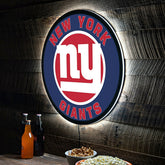 LED Wall Decor, Round, New York Giants