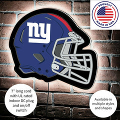 LED Wall Decor, Helmet, New York Giants