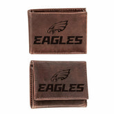 Philadelphia Eagles, Bi-Fold and Tri-Fold Wallet Gift Set, Brown