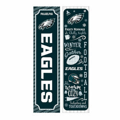46" Double Sided Leaner, Philadelphia Eagles, Winter Seasonal
