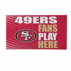 San Francisco 49ers Fan Mat, 28"x16"