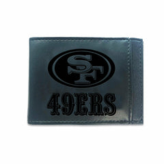 Front Pocket Wallet w/ RFID Blocking, San Francisco 49ers, Black