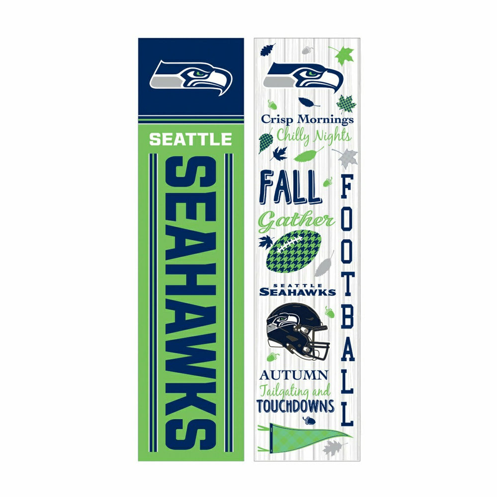 46" Double Sided Leaner, Seattle Seahawks, Fall Seasonal
