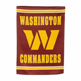 Washington Commanders Embossed Suede Garden Flag