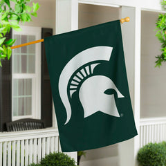 Michigan State University Applique House Flag