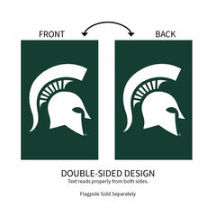 Michigan State University Applique House Flag