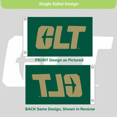 University of North Carolina, Charlotte Single Sided Flag w/ 2 Grommet