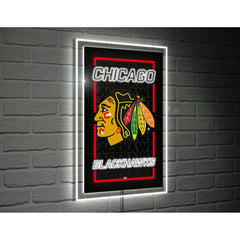 Chicago Blackhawks Hockey Rectangle Neolite LED Decor